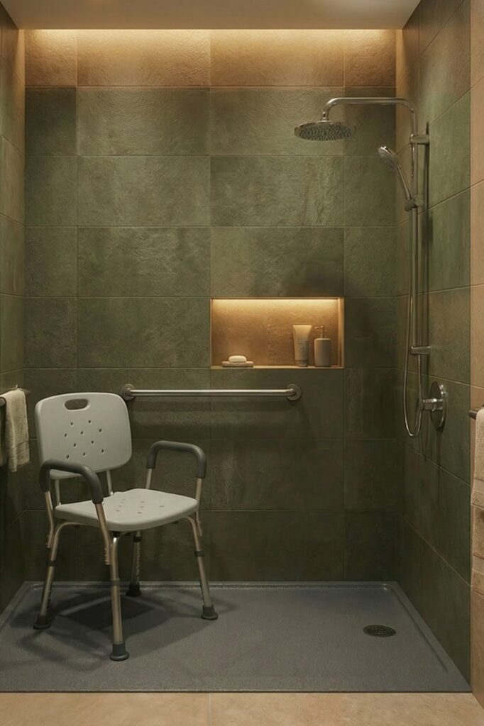 Roll in Shower installation